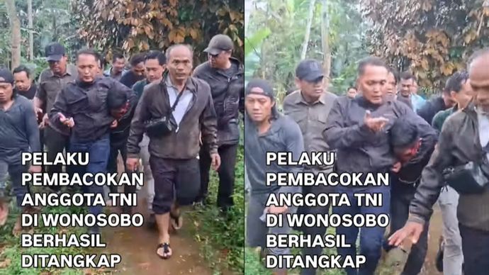 Pelaku Pembacokan Anggota TNI di Wonosobo
