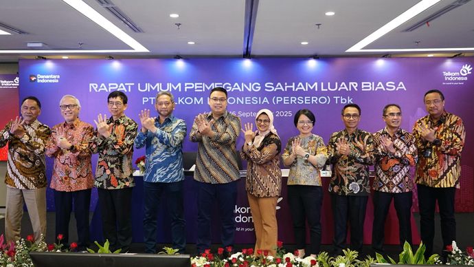 PT Telkom Indonesia (Persero) Tbk (Telkom) menyelenggarakan Rapat Umum Pemegang Saham Luar Biasa (RUPSLB) bertempat di Jakarta, Selasa 16 September 2025. 