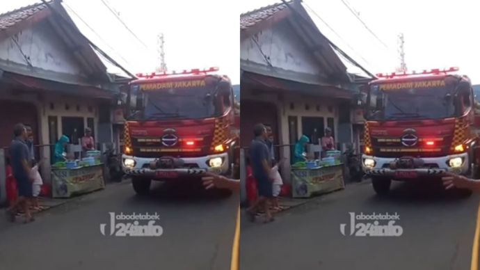 Terjadi kebakaran di sebuah rumah tinggal yang dijadikan tempat agen telur ayam dijalan Pisangan baru Utara, RT 013 RW 08 utan kayu Selatan, Matraman Jakarta Timur, Jumat 19/9/25 pagi.