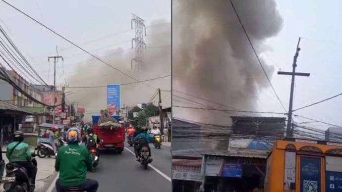 Terjadi kebakaran di Ciledug Indah 2, Pedurenan, Karang Tengah, Tangerang, Jumat (19/9/2025) Sore pukul 16.00 WIB.