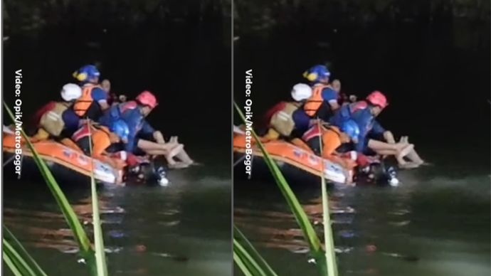 Tim SAR gabungan berhasil menemukan dua remaja yang tenggelam di Sungai Cisadane, tepatnya di Gang Kelor, Kelurahan Menteng, Kota Bogor, pada Jumat (19/9) malam.