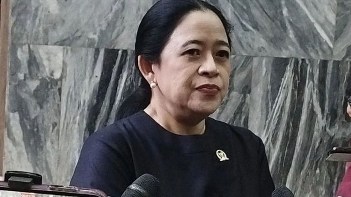 Ketua DPR RI Puan Maharani di kompleks parlemen, Jakarta, Senin (22/9/2025).
