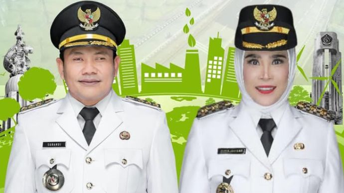 Bupati Sidoarjo Subandi dan Wabup Mimik Idayana