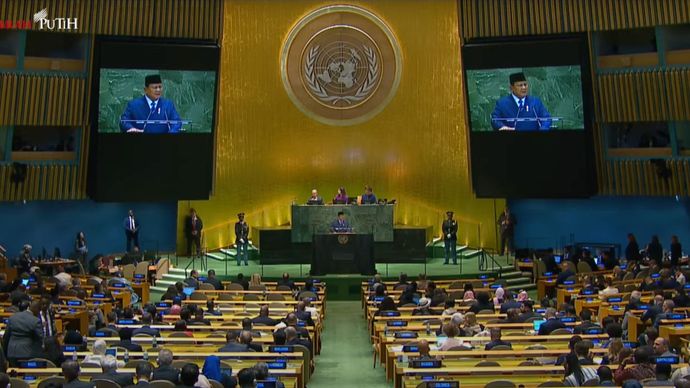 Presiden Prabowo Subianto dalam Sidang Umum PBB