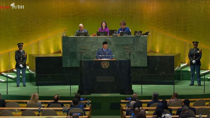 Presiden Prabowo Subianto dalam Sidang Umum PBB