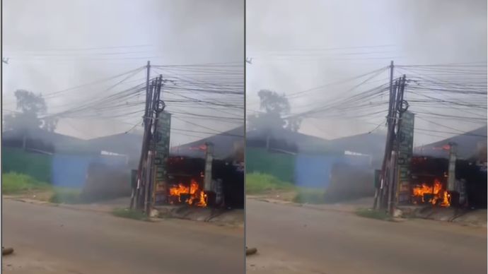 Restoran kebakaran hebat di Bekasi