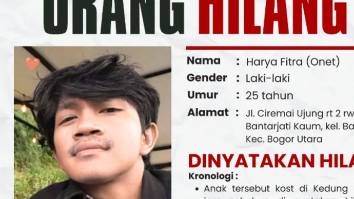 Orang hilang asal bogor