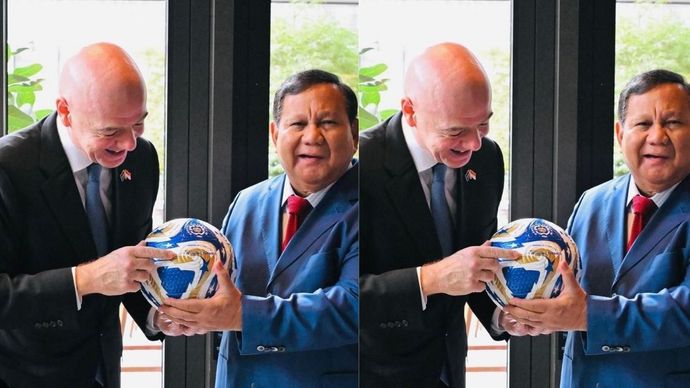 Presiden Prabowo Subianto bertemu dengan Presiden FIFA Gianni Infantino 