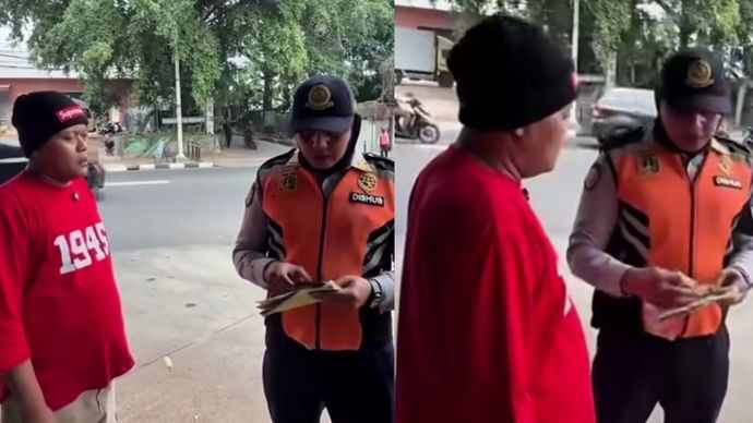 Sule kena tilang Dishub di kawasan Bintaro