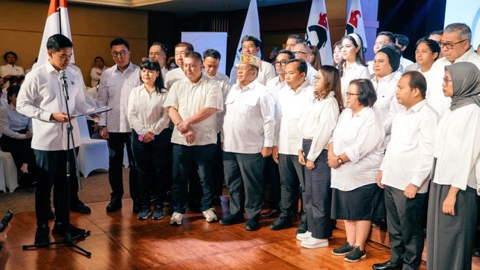 Pelantikan pengurus DPP PSI periode 2025-2030. 