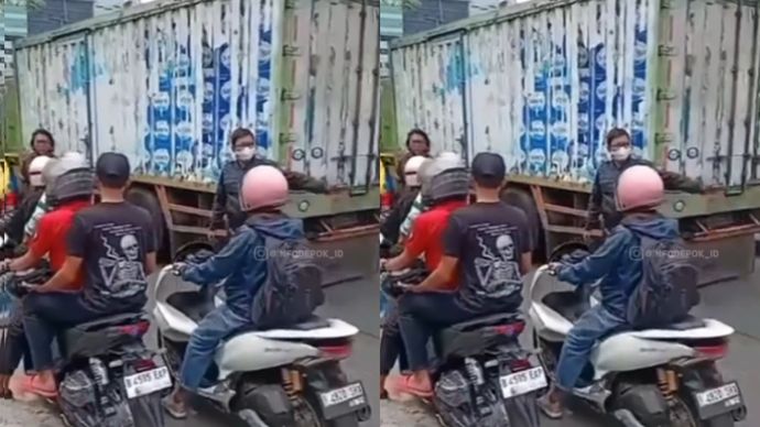 Seorang pengendara motor dilaporkan meninggal dunia di lokasi setelah terlindas truk. Korban telah dievakuasi oleh petugas, sementara pihak berwenang masih melakukan penanganan di lokasi kejadian. Arus lalu lintas di sekitar kawasan sempat tersendat akibat insiden tersebut.