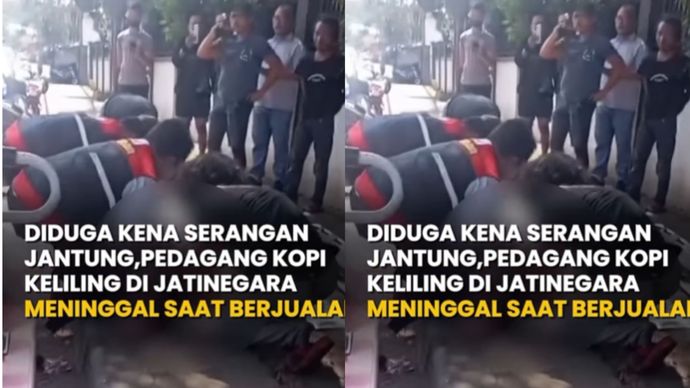 tukang es kopi tewas di jalan