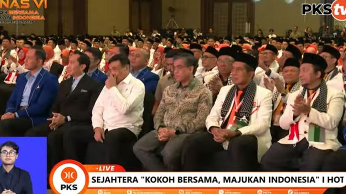 Menteri Ketenagakerjaan (Menaker) Yassierli saat menghadiri penutupan Munas VI PKS. 