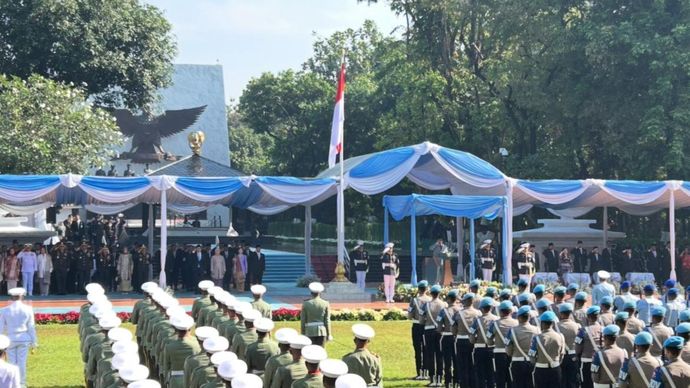 Prabowo Hadir di Upacara Peringatan Kedaktian Pancasila