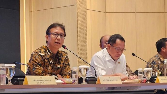 Menteri Kesehatan Budi Gunadi Sadikin dalam konferensi pers di Jakarta, Kamis 2 Oktober 2025. ANTARA/Mecca Yumna