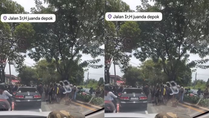 Kecelakaan di Juanda Depok