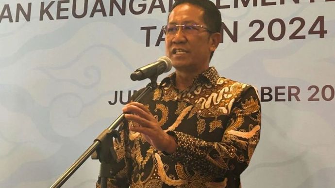 Menteri Hukum (Menkum) Supratman Andi Agtas dalam konferensi pers di Jakarta, Jumat (3/10/2025).