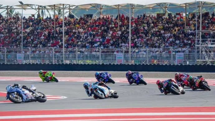 Sejumlah pembalab dalam ajang Pertamina Grand Prix of Indonesia 2025 yang berlangsung pada 3-5 Oktober 2025 di Pertamina Mandalika International Circuit, kawasan The Mandalika, Lombok Tengah, Nusa Tenggara Barat (NTB).