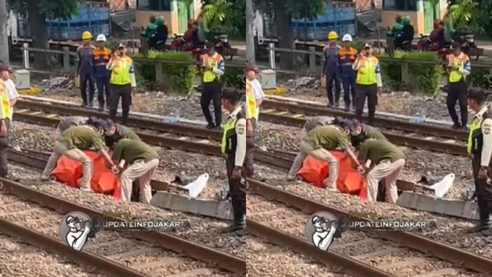 Seorang pria berusia sekitar 86th, ditemukan tutup usia di perlintasan KA commuterline Jakarta - Bogor Bukit Duri ( dekat dari pintu perlintasan ) pada Selasa pagi ( 07/10 ) ..diduga pria tersebut tersambar KA Commuterline yang melintas..berdasar data yang ditemukan, pria ini beralamat di Jalan Cililitan Besar RT 005/03, Kebon Pala, Kampung Makasar Jakarta Timur.. 
