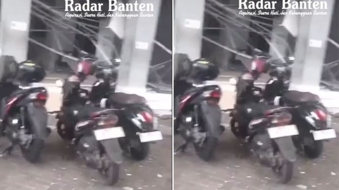 Gedung Islamic Center Tangsel Ambruk Diterpa Hujan Angin Kencang  Gedung Islamic Center BSD, Kecamatan Serpong, Kota Tangsel, ambruk setelah diterpa hujan deras disertai angin kencang pada Selasa 7 Oktober 2025 siang.
