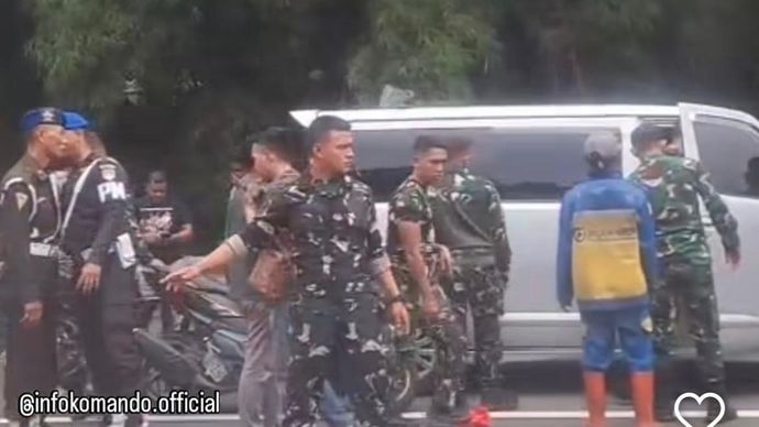 Prajurit TNI gagalkan aksi curanmor. 