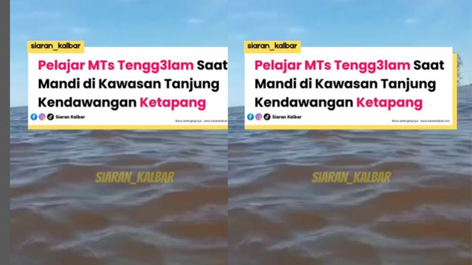 pelajar MTs tenggelam