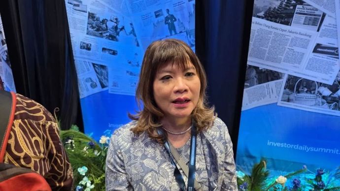 Ketua Asosiasi Pengusaha Indonesia (Apindo) Shinta Widjaja Kamdani menyoroti dampak penutupan pemerintahan atau government shutdown AS yang menghambat proses negosiasi tarif Indonesia dan AS, Jakarta, Rabu (8/10/2025) 
