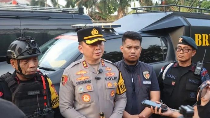 Kapolres Tangsel, Victor Inkiriwang (ANTARA/Azmi Samsul M)