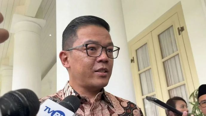 Menteri Luar Negeri (Menlu) RI Sugiono ditemui usai pertemuan bilateral dengan Menlu Belanda di Gedung Pancasila Kemlu RI, Jakarta, Kamis, 9 Oktober 2025. ANTARA/Nabil Ihsan/am.