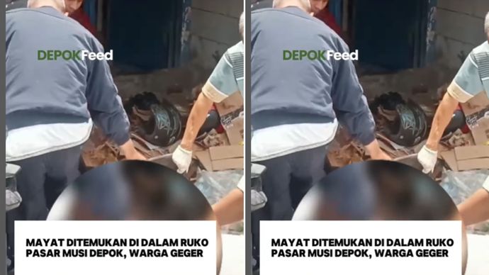 mayat di pasar musi depok