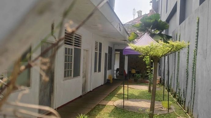 Lokasi tempat Arya Daru Pangayunan (ADP) ditemukan tewas di Gondia International Guest House yang beralamat di Jalan Gondangdia Kecil Nomor 22, Menteng, Jakarta Pusat. ANTARA/Ilham Kausar.