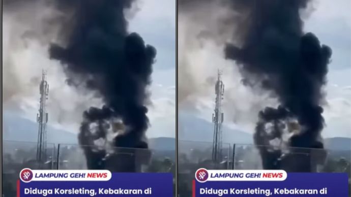 Seorang mahasiswa tewas dalam peristiwa kebakaran di Jalan Ikan Nila, Kelurahan Bumi Waras, Kecamatan Bumi Waras, Bandar Lampung, Selasa (14/10).