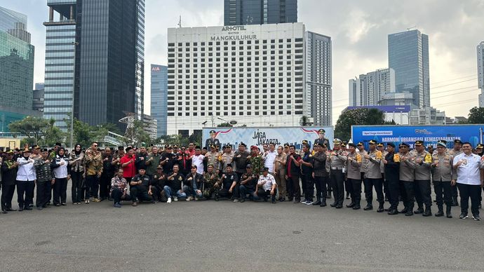 Ormas mendukung program Jaga Jakarta. 