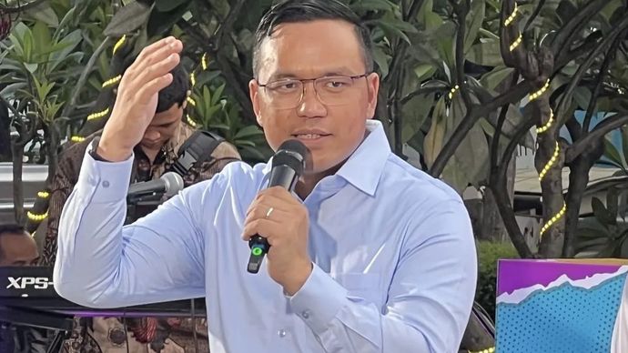 Direktur Utama Pertamina Simon Aloysius Mantiri berbicara dalam acara &ldquo;Indonesia Langgas Berenergi&rdquo; di Jakarta, Selasa 7 Oktober 2025. ANTARA/Putu Indah Savitri