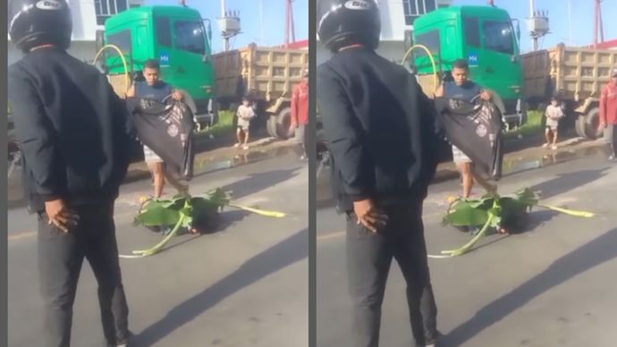 kecelakaan lalu lintas terjadi di Jalan Batulayang, tepat di depan SPBU Batulayang, Kecamatan Pontianak Utara, pada Sabtu (18/10/2025) pagi sekitar pukul 07.30 WIB. Insiden ini melibatkan seorang pengendara sepeda motor dengan truk bermuatan semen.