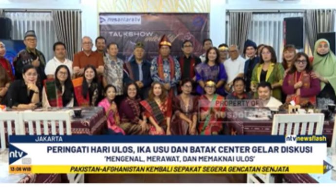 IKA USU dan Batak Center menggelar kegiatan diskusi membahas ulos dan budaya Batak yang dihadiri Presiden Komisaris NT Corp Nurdin Tampubolon