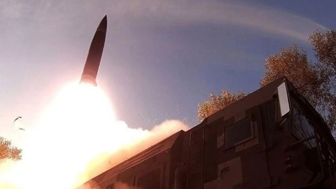 Arsip foto - Peluncuran rudal balistik antarbenua (ICBM) Korea Utara, Kamis, 31 Oktober 2025. ANTARA/Anadolu/py