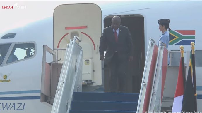 Presiden Afrika Selatan (Afsel) Cyril Ramaphosa 