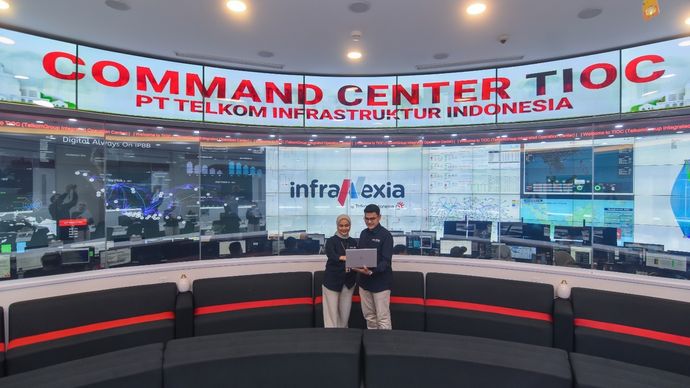 Infranexia yang merupakan identitas baru PT Telkom Infrastruktur Indonesia (TIF) sebagaipenyedia Wholesale Fiber Connectivity.