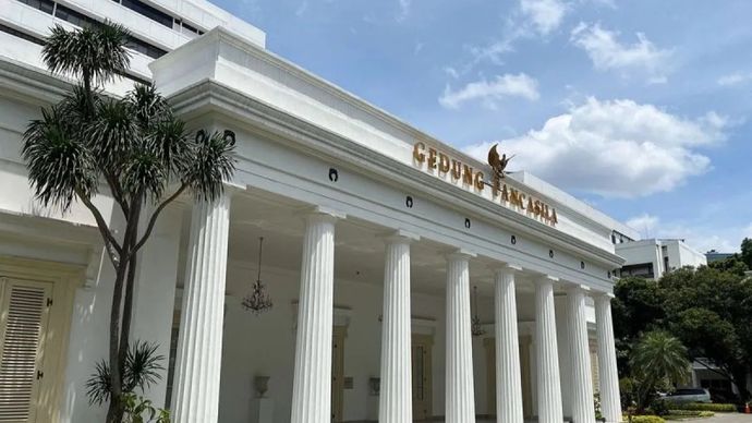 Ilustrasi - Gedung Pancasila di kompleks Kementerian Luar Negeri RI, Jakarta. ANTARA/Nabil Ihsan/am.