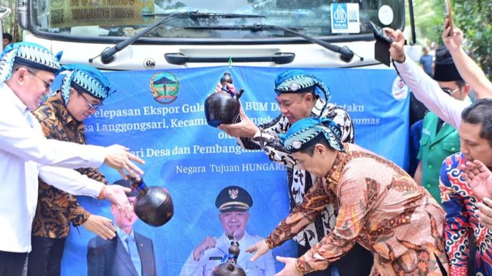 Wakil Menteri Desa dan Pembangunan Daerah Tertinggal (PDT) Ahmad Riza Patria mengumumkan capaian membanggakan dari Kabupaten Banyumas.  