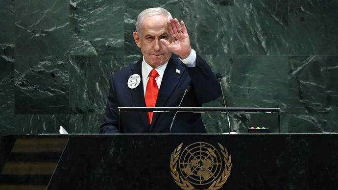 Arsip - Pemimpin Israel Benjamin Netanyahu.