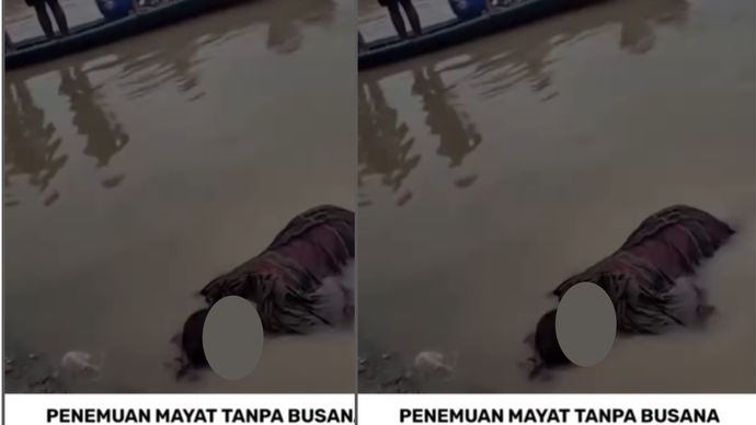 Hari ini, Senin, (27/10/25) ditemukan sesosok mayat wanita dengan kondisi jasad mengapung disungai Batang Tebo, Jambi tanpa busana.