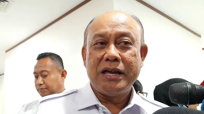 Kepala BGN Dadan Hindayana ditemui usai finalisasi regulasi terkait Program Makan Bergizi Gratis (MBG) di Kantor Kemenko Pangan, Jakarta, Selasa, 28 Oktober 2025. ANTARA/Lintang Budiyanti Prameswari.