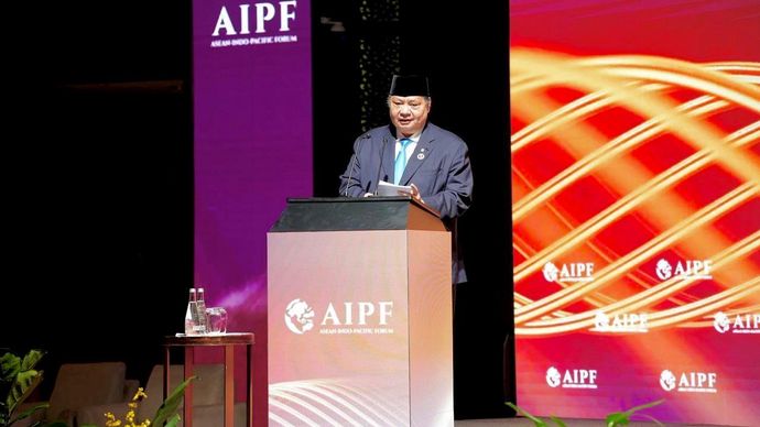 Menteri Koordinator Bidang Perekonomian Airlangga Hartarto pada ASEAN Indo-Pacific Forum (AIPF) 2025 di Kuala Lumpur, Malaysia.