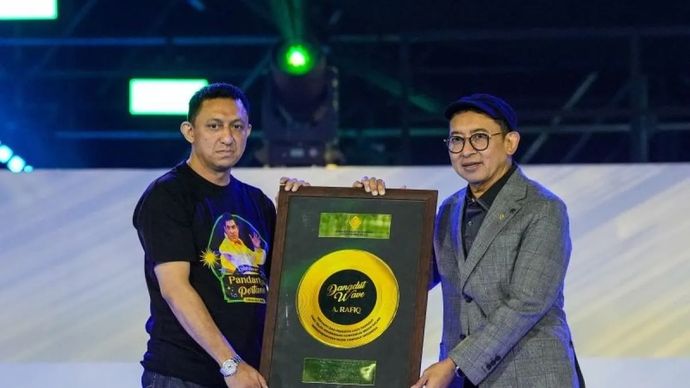 Menteri Kebudayaan Fadli Zon menghadiri konser bertajuk