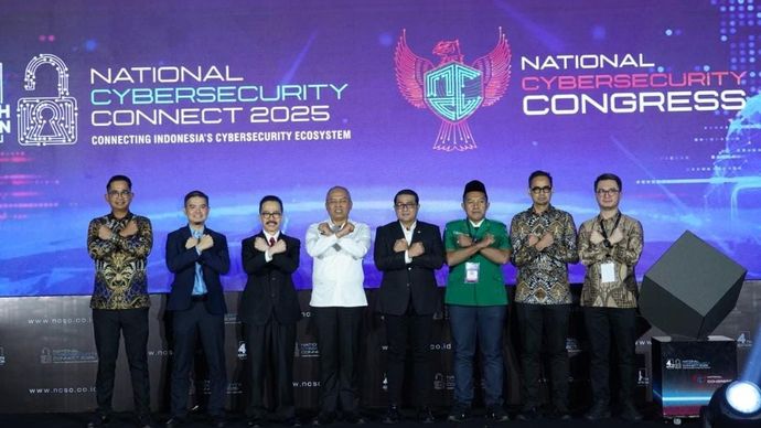 National Cybersecurity Connect (NCC) 2025 di Hotel Bidakara, Jakarta, Rabu 29 Oktober 2025.