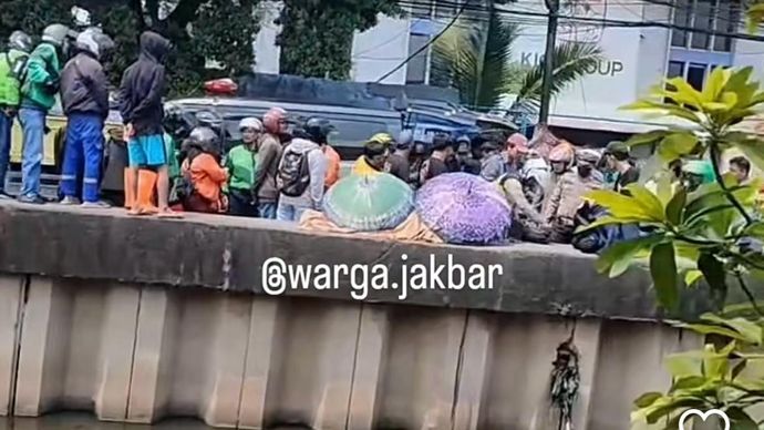 Kecelakaan di Cengkareng, Jakarta Barat.