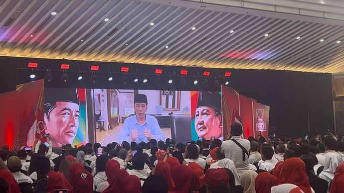 Tidak Hadir Kongres III Projo, Jokowi Kirim Pesan Lewat Video