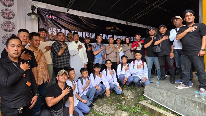 Alumni STM Bogor ajak pelajar jauhi tawuran dan narkoba.